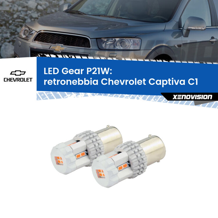 <p>Coppia <strong>LED P21W Rossi per </strong><strong>Retronebbia</strong> <strong>Chevrolet</strong> <strong>Captiva </strong>(C1) 2006 - 2018: ultracompatti, illuminazione a 360 gradi e Canbus. Qualità Massima.</p>
<div> </div>