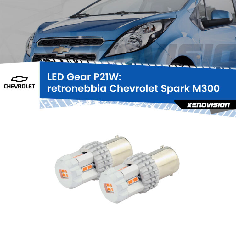 <p>Coppia <strong>LED P21W Rossi per </strong><strong>Retronebbia</strong> <strong>Chevrolet</strong> <strong>Spark </strong>(M300) 2009 - 2016: ultracompatti, illuminazione a 360 gradi e Canbus. Qualità Massima.</p>
<div> </div>