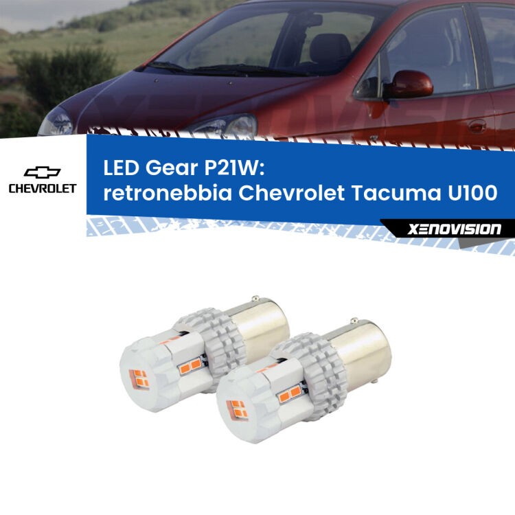 <p>Coppia <strong>LED P21W Rossi per </strong><strong>Retronebbia</strong> <strong>Chevrolet</strong> <strong>Tacuma </strong>(U100) 2005 - 2008: ultracompatti, illuminazione a 360 gradi e Canbus. Qualità Massima.</p>
<div> </div>