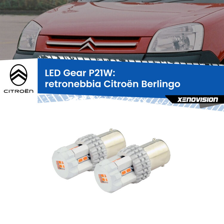 <p>Coppia <strong>LED P21W Rossi per </strong><strong>Retronebbia</strong> <strong>Citroën</strong> <strong>Berlingo </strong> 1996 - 2007: ultracompatti, illuminazione a 360 gradi e Canbus. Qualità Massima.</p>
<div> </div>