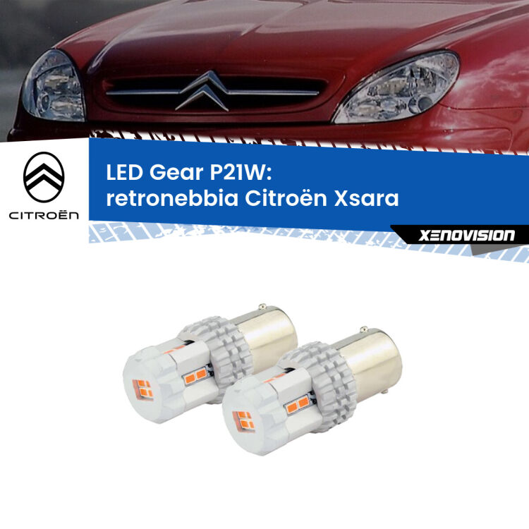 <p>Coppia <strong>LED P21W Rossi per </strong><strong>Retronebbia</strong> <strong>Citroën</strong> <strong>Xsara </strong> 1997 - 2005: ultracompatti, illuminazione a 360 gradi e Canbus. Qualità Massima.</p>
<div> </div>