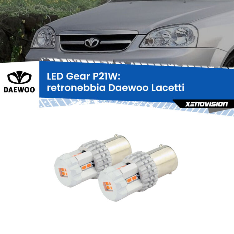 <p>Coppia <strong>LED P21W Rossi per </strong><strong>Retronebbia</strong> <strong>Daewoo</strong> <strong>Lacetti </strong> 2004 - 2005: ultracompatti, illuminazione a 360 gradi e Canbus. Qualità Massima.</p>
<div> </div>