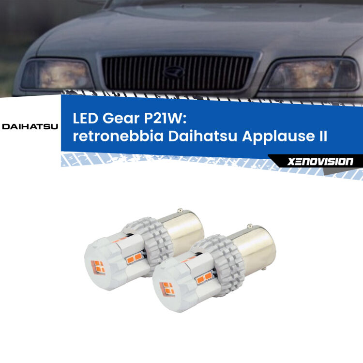 <p>Coppia <strong>LED P21W Rossi per </strong><strong>Retronebbia</strong> <strong>Daihatsu</strong> <strong>Applause </strong>(II) 1997 - 2000: ultracompatti, illuminazione a 360 gradi e Canbus. Qualità Massima.</p>
<div> </div>