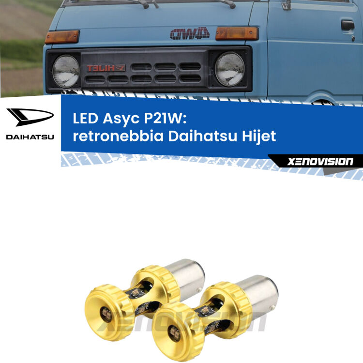 <strong>Retronebbia LED per Daihatsu Hijet</strong>  1992 - 2005. Coppia lampade <strong>P21W</strong> super canbus Rosse modello Gear2.