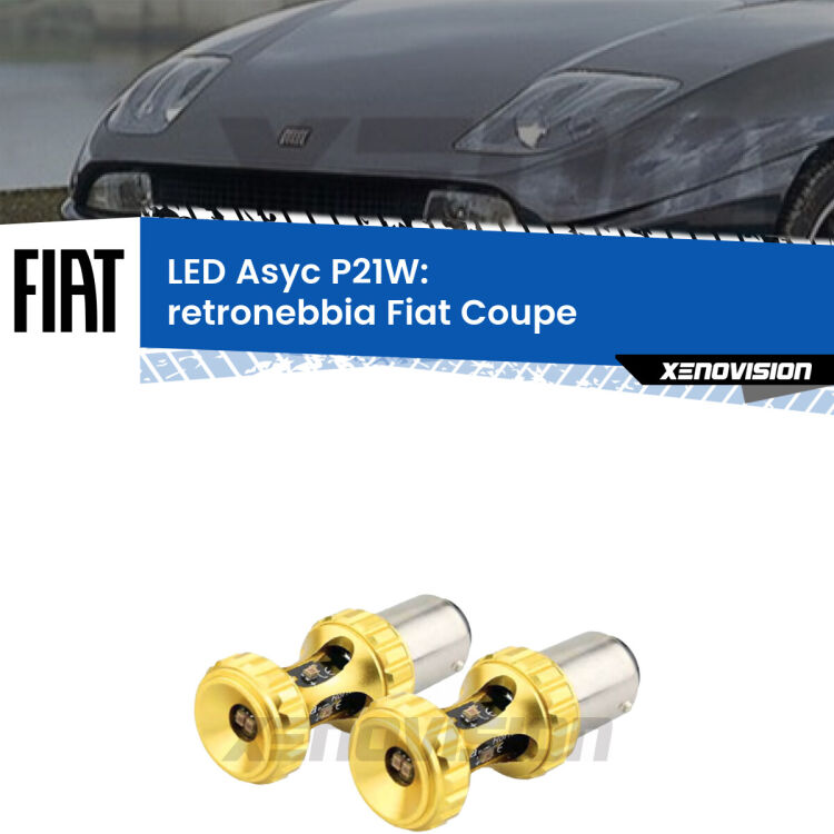 <strong>Retronebbia LED per Fiat Coupe</strong>  1993 - 2000. Coppia lampade <strong>P21W</strong> super canbus Rosse modello Gear2.