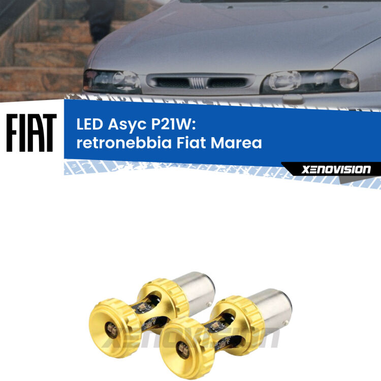 <strong>Retronebbia LED per Fiat Marea</strong>  1996 - 2002. Coppia lampade <strong>P21W</strong> super canbus Rosse modello Gear2.