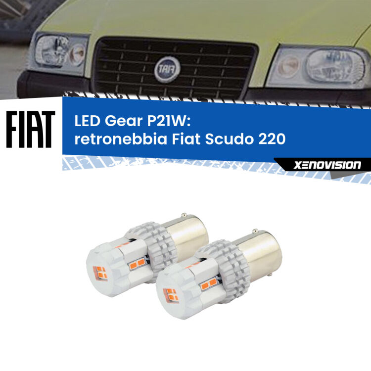 <p>Coppia <strong>LED P21W Rossi per </strong><strong>Retronebbia</strong> <strong>Fiat</strong> <strong>Scudo </strong>(220) 1996 - 2006: ultracompatti, illuminazione a 360 gradi e Canbus. Qualità Massima.</p>
<div> </div>