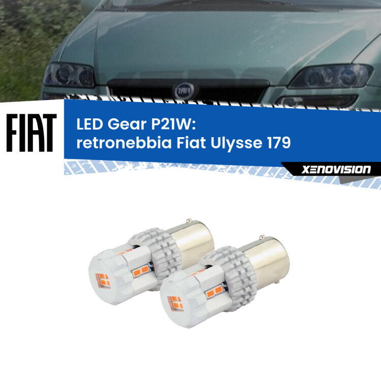 <p>Coppia <strong>LED P21W Rossi per </strong><strong>Retronebbia</strong> <strong>Fiat</strong> <strong>Ulysse </strong>(179) 2002 - 2011: ultracompatti, illuminazione a 360 gradi e Canbus. Qualità Massima.</p>
<div> </div>