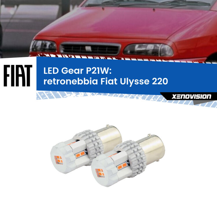 <p>Coppia <strong>LED P21W Rossi per </strong><strong>Retronebbia</strong> <strong>Fiat</strong> <strong>Ulysse </strong>(220) 1994 - 2002: ultracompatti, illuminazione a 360 gradi e Canbus. Qualità Massima.</p>
<div> </div>