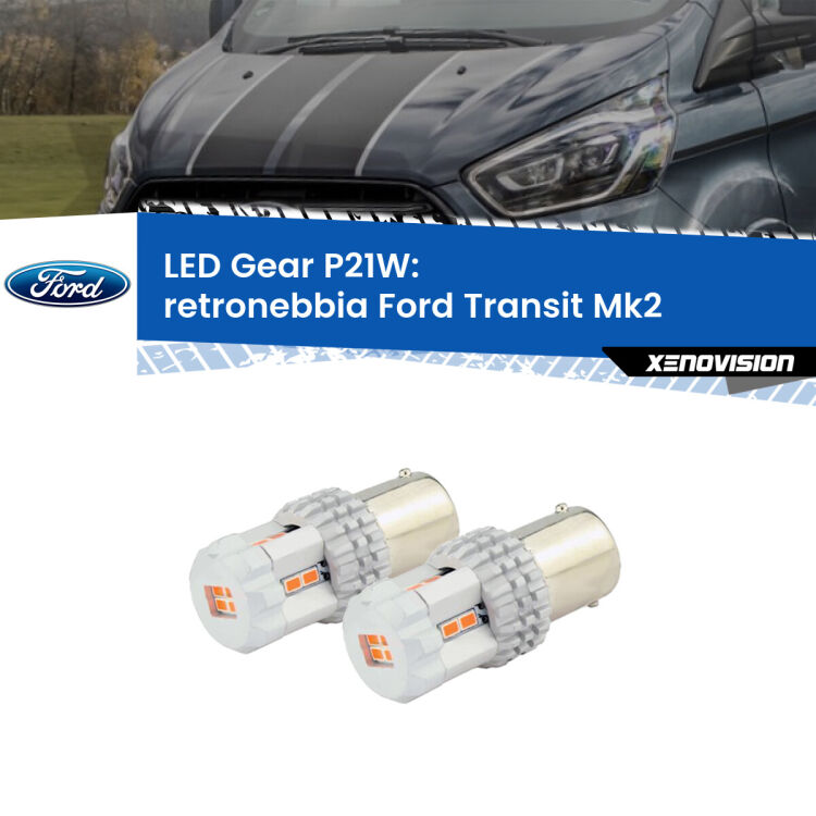 <p>Coppia <strong>LED P21W Rossi per </strong><strong>Retronebbia</strong> <strong>Ford</strong> <strong>Transit </strong>(Mk2) 1994 - 2000: ultracompatti, illuminazione a 360 gradi e Canbus. Qualità Massima.</p>
<div> </div>