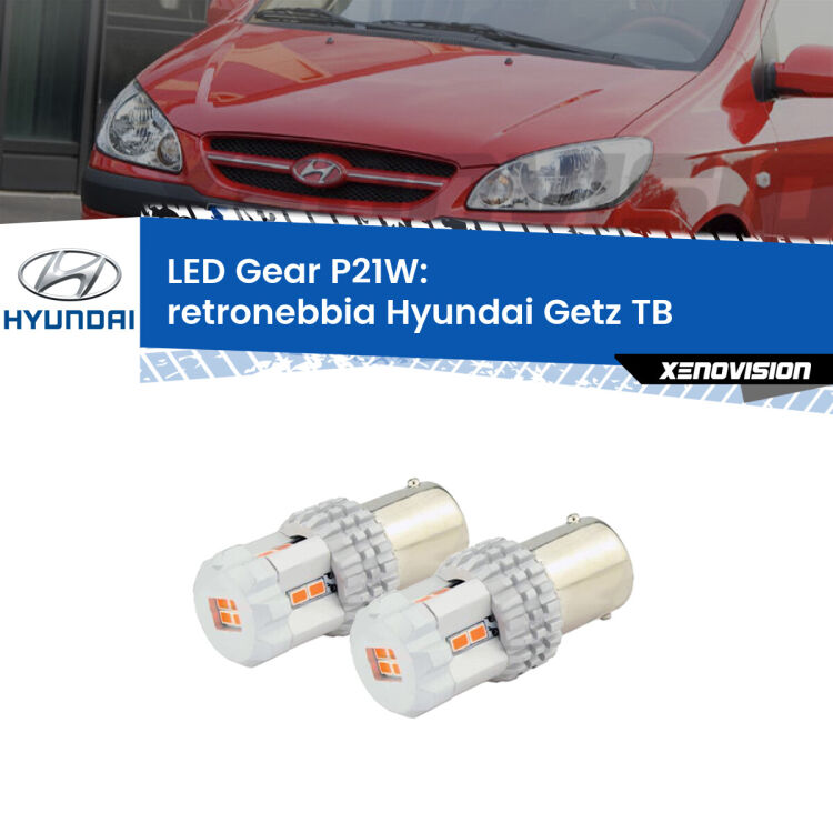 <p>Coppia <strong>LED P21W Rossi per </strong><strong>Retronebbia</strong> <strong>Hyundai</strong> <strong>Getz </strong>(TB) 2002 - 2009: ultracompatti, illuminazione a 360 gradi e Canbus. Qualità Massima.</p>
<div> </div>