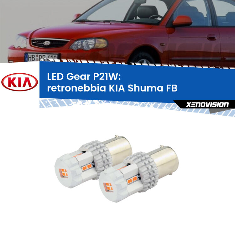 <p>Coppia <strong>LED P21W Rossi per </strong><strong>Retronebbia</strong> <strong>KIA</strong> <strong>Shuma </strong>(FB) 1997 - 2000: ultracompatti, illuminazione a 360 gradi e Canbus. Qualità Massima.</p>
<div> </div>