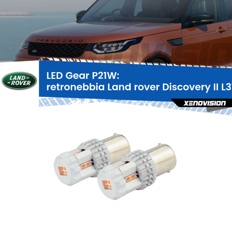 <p>Coppia <strong>LED P21W Rossi per </strong><strong>Retronebbia</strong> <strong>Land rover</strong> <strong>Discovery II </strong>(L318) 1998 - 2004: ultracompatti, illuminazione a 360 gradi e Canbus. Qualità Massima.</p>
<div> </div>