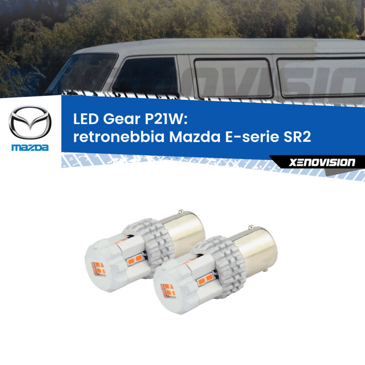 <p>Coppia <strong>LED P21W Rossi per </strong><strong>Retronebbia</strong> <strong>Mazda</strong> <strong>E-serie </strong>(SR2) 1985 - 2003: ultracompatti, illuminazione a 360 gradi e Canbus. Qualità Massima.</p>
<div> </div>