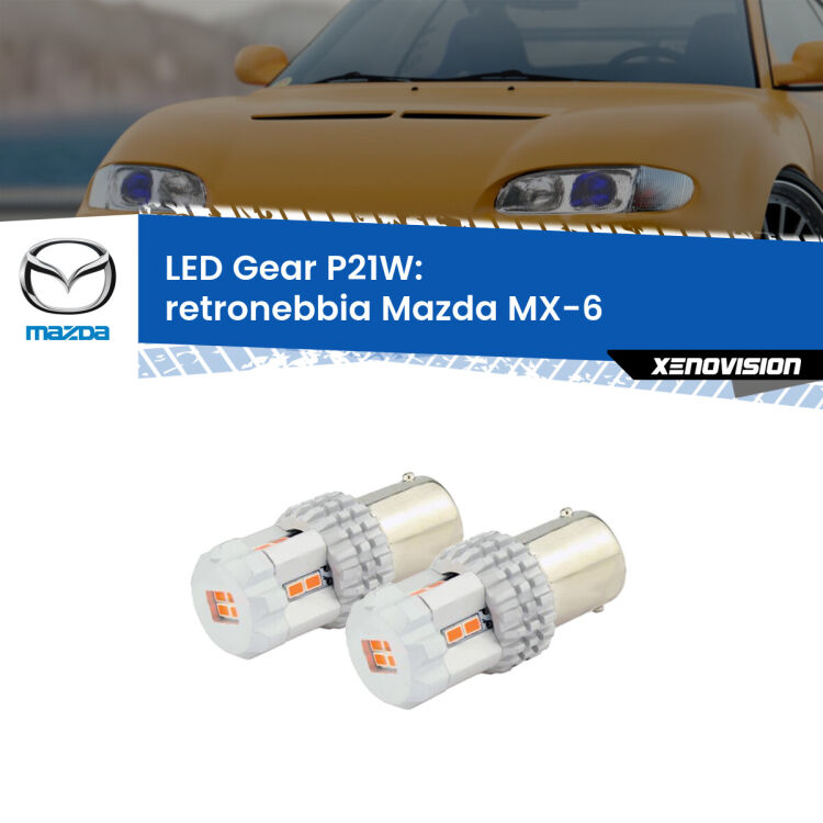 <p>Coppia <strong>LED P21W Rossi per </strong><strong>Retronebbia</strong> <strong>Mazda</strong> <strong>MX-6 </strong> 1992 - 1997: ultracompatti, illuminazione a 360 gradi e Canbus. Qualità Massima.</p>
<div> </div>