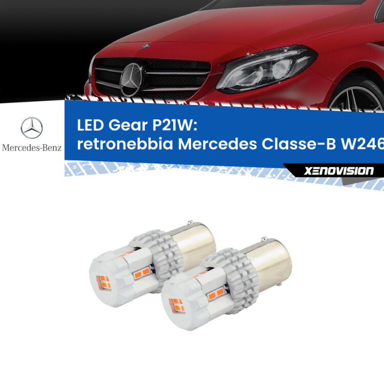 <p>Coppia <strong>LED P21W Rossi per </strong><strong>Retronebbia</strong> <strong>Mercedes</strong> <strong>Classe-B </strong>(W246, W242) prima serie: ultracompatti, illuminazione a 360 gradi e Canbus. Qualità Massima.</p>
<div> </div>