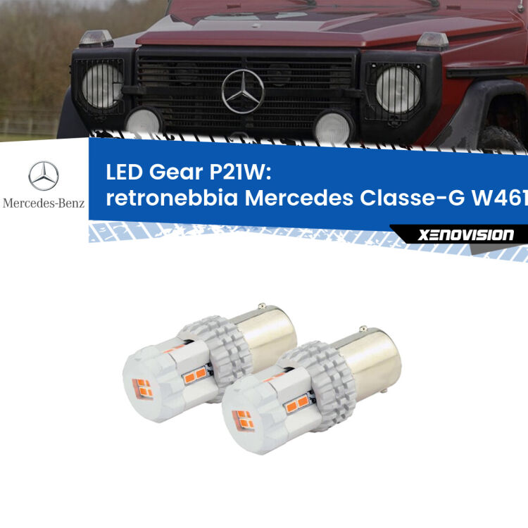 <p>Coppia <strong>LED P21W Rossi per </strong><strong>Retronebbia</strong> <strong>Mercedes</strong> <strong>Classe-G </strong>(W461) 1990 - 2000: ultracompatti, illuminazione a 360 gradi e Canbus. Qualità Massima.</p>
<div> </div>