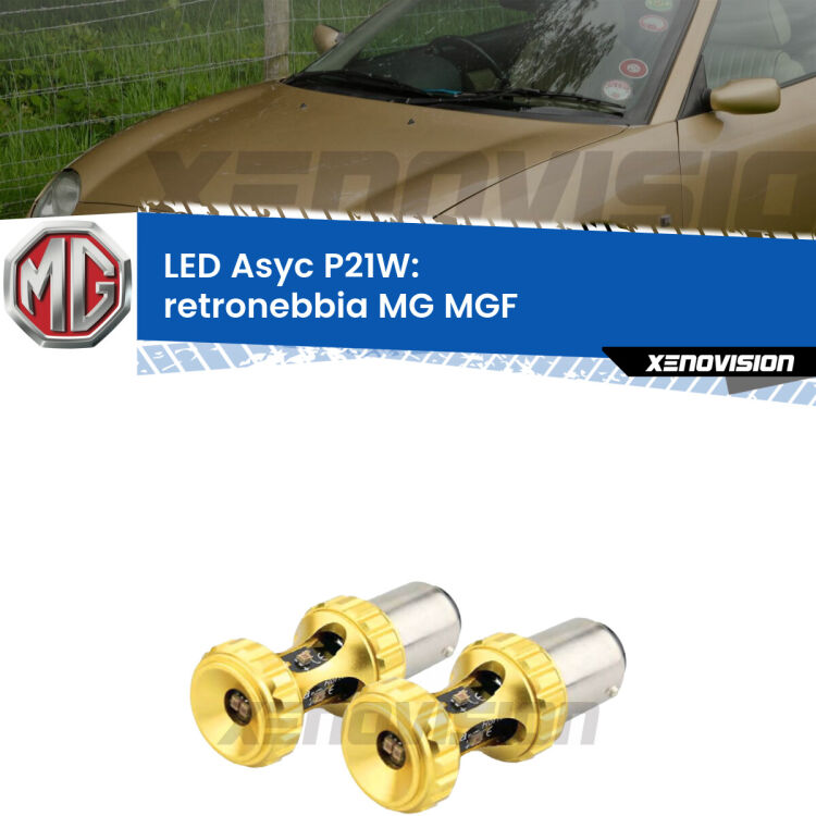 <strong>Retronebbia LED per MG MGF</strong>  1995 - 2002. Coppia lampade <strong>P21W</strong> super canbus Rosse modello Gear2.