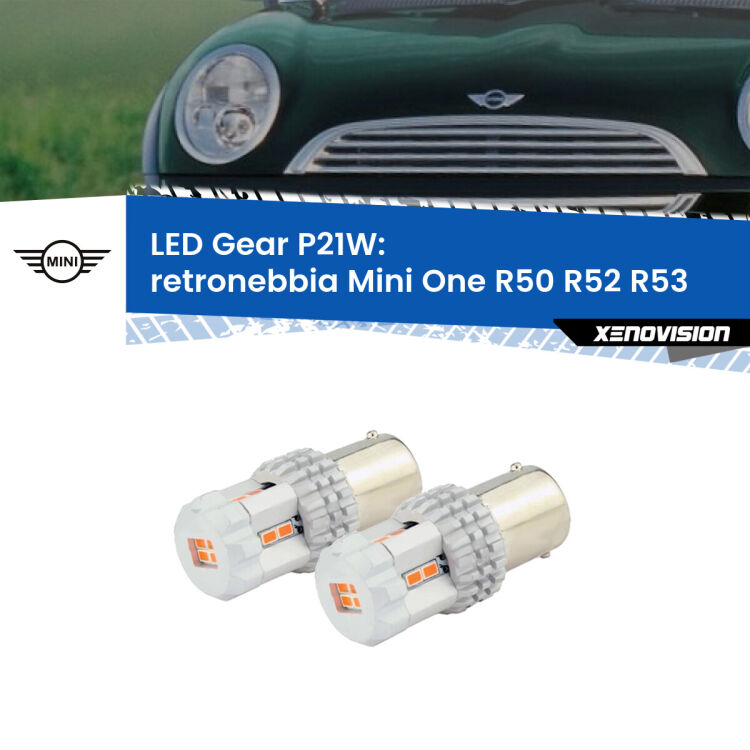 <p>Coppia <strong>LED P21W Rossi per </strong><strong>Retronebbia</strong> <strong>Mini</strong> <strong>One </strong>(R50 R52 R53) 2006 - 2006: ultracompatti, illuminazione a 360 gradi e Canbus. Qualità Massima.</p>
<div> </div>