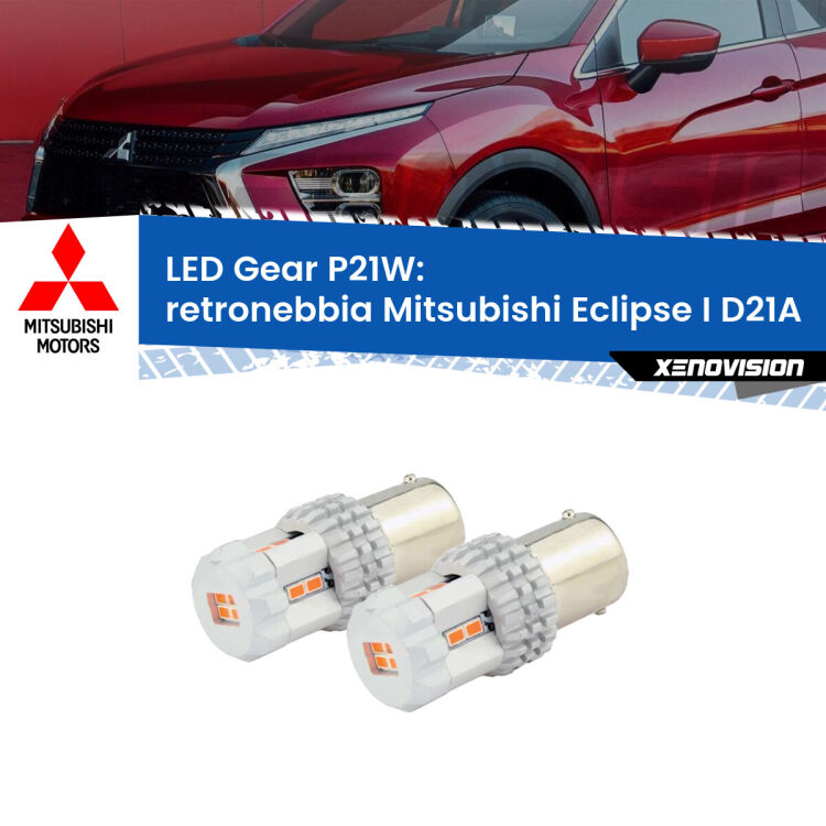 <p>Coppia <strong>LED P21W Rossi per </strong><strong>Retronebbia</strong> <strong>Mitsubishi</strong> <strong>Eclipse I </strong>(D21A) 1991 - 1995: ultracompatti, illuminazione a 360 gradi e Canbus. Qualità Massima.</p>
<div> </div>