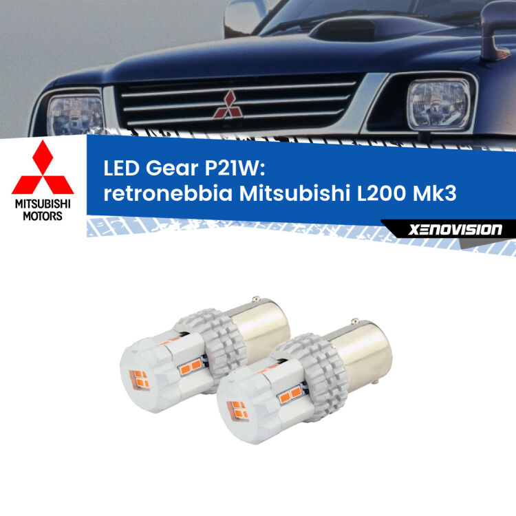 <p>Coppia <strong>LED P21W Rossi per </strong><strong>Retronebbia</strong> <strong>Mitsubishi</strong> <strong>L200 </strong>(Mk3) 1996 - 2005: ultracompatti, illuminazione a 360 gradi e Canbus. Qualità Massima.</p>
<div> </div>