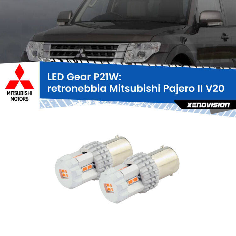 <p>Coppia <strong>LED P21W Rossi per </strong><strong>Retronebbia</strong> <strong>Mitsubishi</strong> <strong>Pajero II </strong>(V20) 1990 - 2000: ultracompatti, illuminazione a 360 gradi e Canbus. Qualità Massima.</p>
<div> </div>