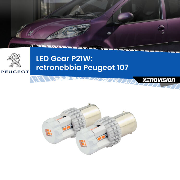 <p>Coppia <strong>LED P21W Rossi per </strong><strong>Retronebbia</strong> <strong>Peugeot</strong> <strong>107 </strong> 2005 - 2014: ultracompatti, illuminazione a 360 gradi e Canbus. Qualità Massima.</p>
<div> </div>