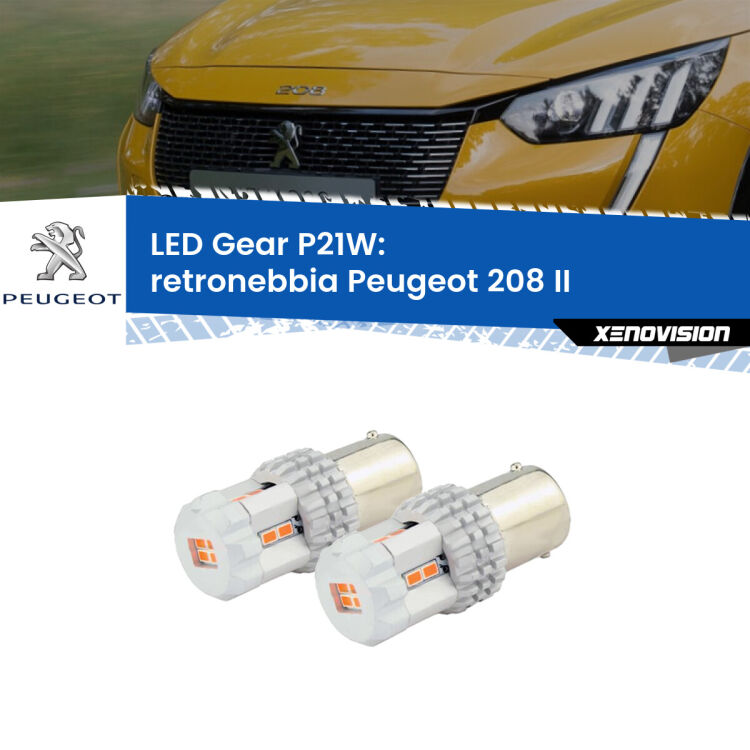 <p>Coppia <strong>LED P21W Rossi per </strong><strong>Retronebbia</strong> <strong>Peugeot</strong> <strong>208 </strong>(II) 2019 in poi: ultracompatti, illuminazione a 360 gradi e Canbus. Qualità Massima.</p>
<div> </div>