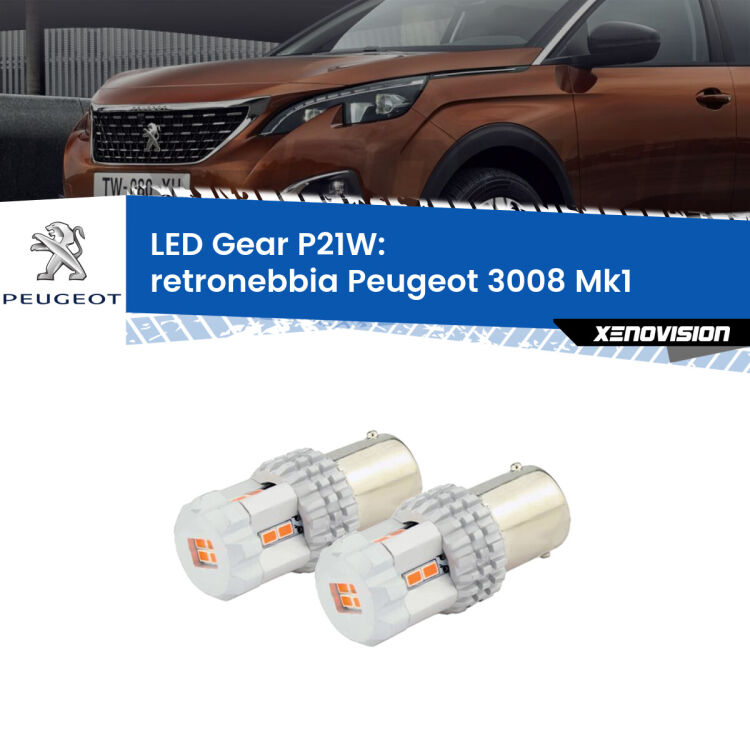 <p>Coppia <strong>LED P21W Rossi per </strong><strong>Retronebbia</strong> <strong>Peugeot</strong> <strong>3008 </strong>(Mk1) 2008 - 2015: ultracompatti, illuminazione a 360 gradi e Canbus. Qualità Massima.</p>
<div> </div>