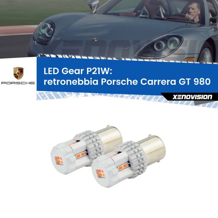 <p>Coppia <strong>LED P21W Rossi per </strong><strong>Retronebbia</strong> <strong>Porsche</strong> <strong>Carrera GT </strong>(980) 2003 - 2006: ultracompatti, illuminazione a 360 gradi e Canbus. Qualità Massima.</p>
<div> </div>