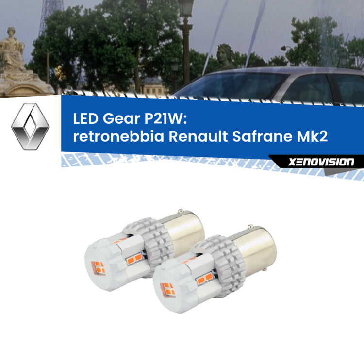 <p>Coppia <strong>LED P21W Rossi per </strong><strong>Retronebbia</strong> <strong>Renault</strong> <strong>Safrane </strong>(Mk2) 1996 - 2000: ultracompatti, illuminazione a 360 gradi e Canbus. Qualità Massima.</p>
<div> </div>