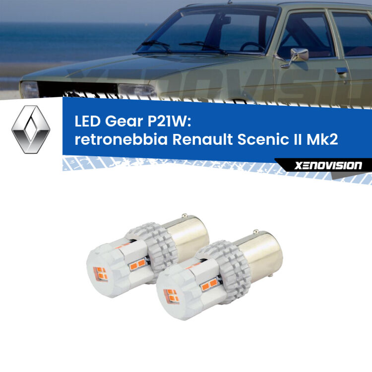 <p>Coppia <strong>LED P21W Rossi per </strong><strong>Retronebbia</strong> <strong>Renault</strong> <strong>Scenic II </strong>(Mk2) 2003 - 2008: ultracompatti, illuminazione a 360 gradi e Canbus. Qualità Massima.</p>
<div> </div>