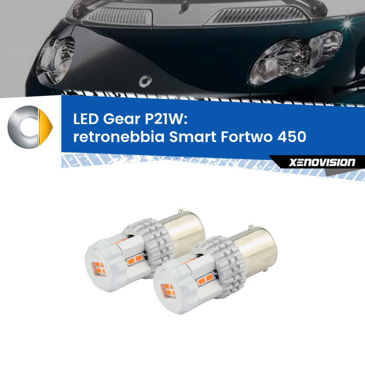 <p>Coppia <strong>LED P21W Rossi per </strong><strong>Retronebbia</strong> <strong>Smart</strong> <strong>Fortwo </strong>(450) 2004 - 2007: ultracompatti, illuminazione a 360 gradi e Canbus. Qualità Massima.</p>
<div> </div>