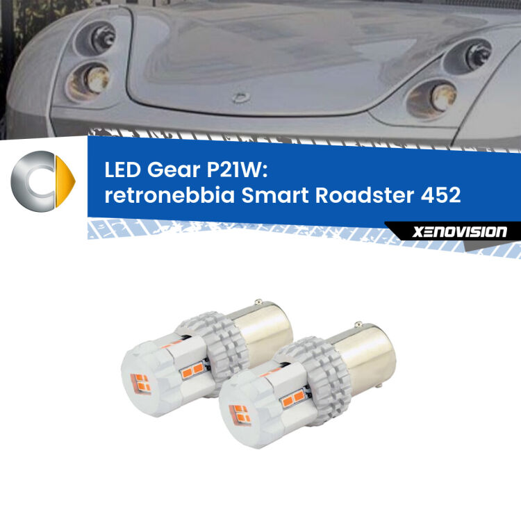 <p>Coppia <strong>LED P21W Rossi per </strong><strong>Retronebbia</strong> <strong>Smart</strong> <strong>Roadster </strong>(452) 2003 - 2005: ultracompatti, illuminazione a 360 gradi e Canbus. Qualità Massima.</p>
<div> </div>