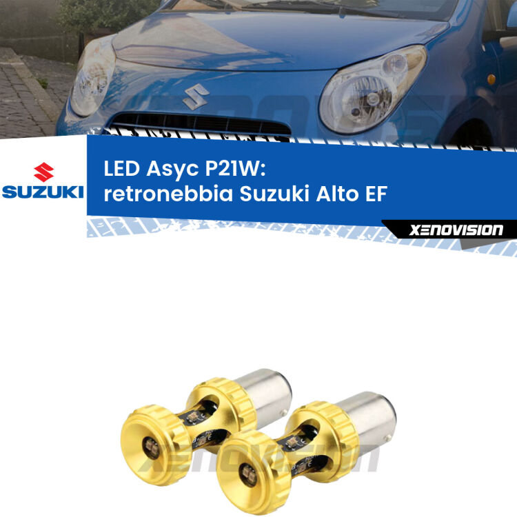 <strong>Retronebbia LED per Suzuki Alto</strong> EF 1994 - 2002. Coppia lampade <strong>P21W</strong> super canbus Rosse modello Gear2.