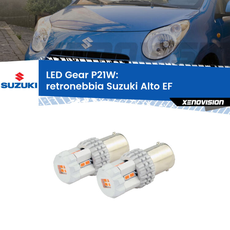 <p>Coppia <strong>LED P21W Rossi per </strong><strong>Retronebbia</strong> <strong>Suzuki</strong> <strong>Alto </strong>(EF) 1994 - 2002: ultracompatti, illuminazione a 360 gradi e Canbus. Qualità Massima.</p>
<div> </div>