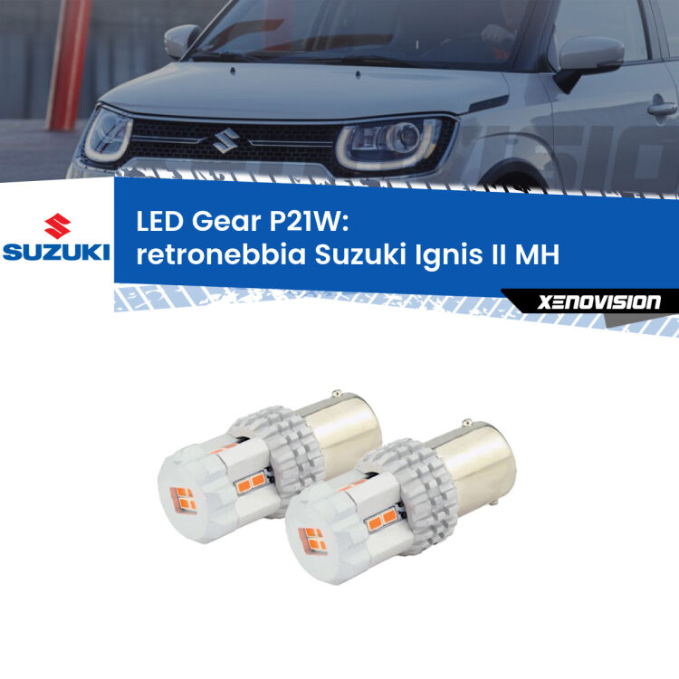 <p>Coppia <strong>LED P21W Rossi per </strong><strong>Retronebbia</strong> <strong>Suzuki</strong> <strong>Ignis II </strong>(MH) 2003 - 2008: ultracompatti, illuminazione a 360 gradi e Canbus. Qualità Massima.</p>
<div> </div>