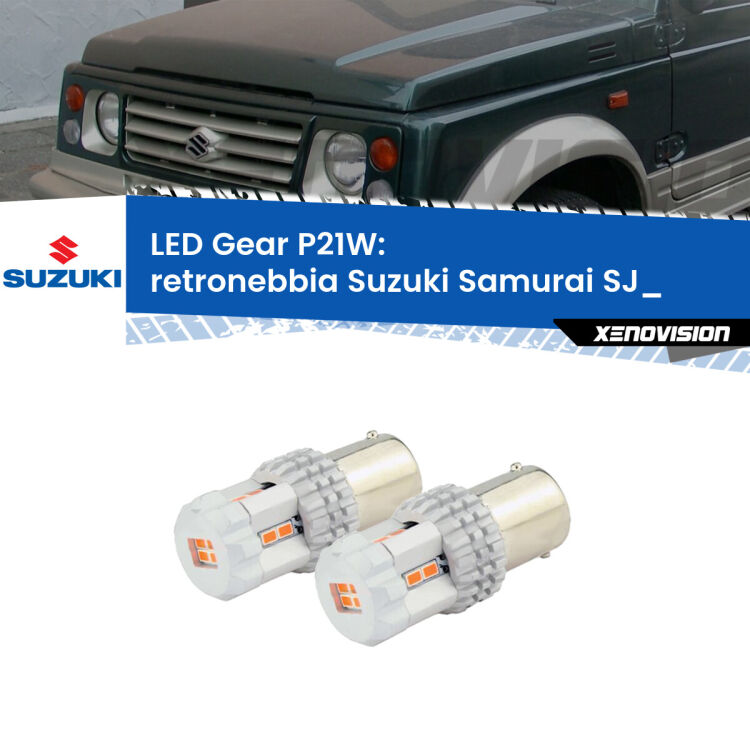 <p>Coppia <strong>LED P21W Rossi per </strong><strong>Retronebbia</strong> <strong>Suzuki</strong> <strong>Samurai </strong>(SJ_) 1988 - 2004: ultracompatti, illuminazione a 360 gradi e Canbus. Qualità Massima.</p>
<div> </div>