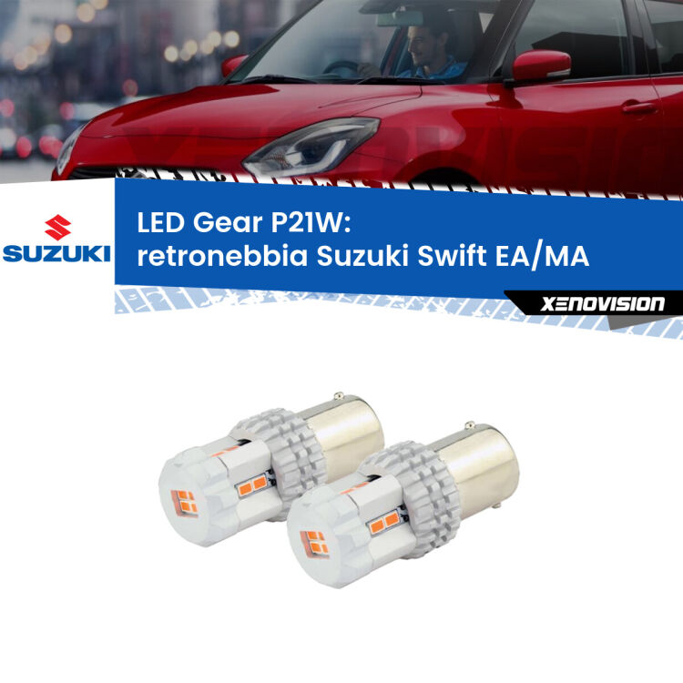 <p>Coppia <strong>LED P21W Rossi per </strong><strong>Retronebbia</strong> <strong>Suzuki</strong> <strong>Swift </strong>(EA/MA) 1989 - 2003: ultracompatti, illuminazione a 360 gradi e Canbus. Qualità Massima.</p>
<div> </div>