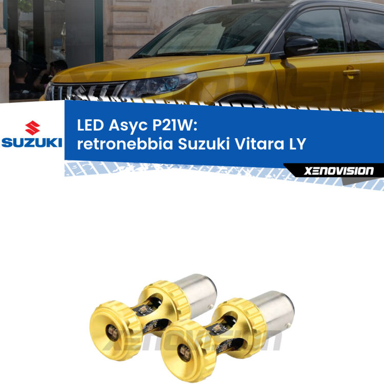 <strong>Retronebbia LED per Suzuki Vitara</strong> LY prima serie. Coppia lampade <strong>P21W</strong> super canbus Rosse modello Gear2.