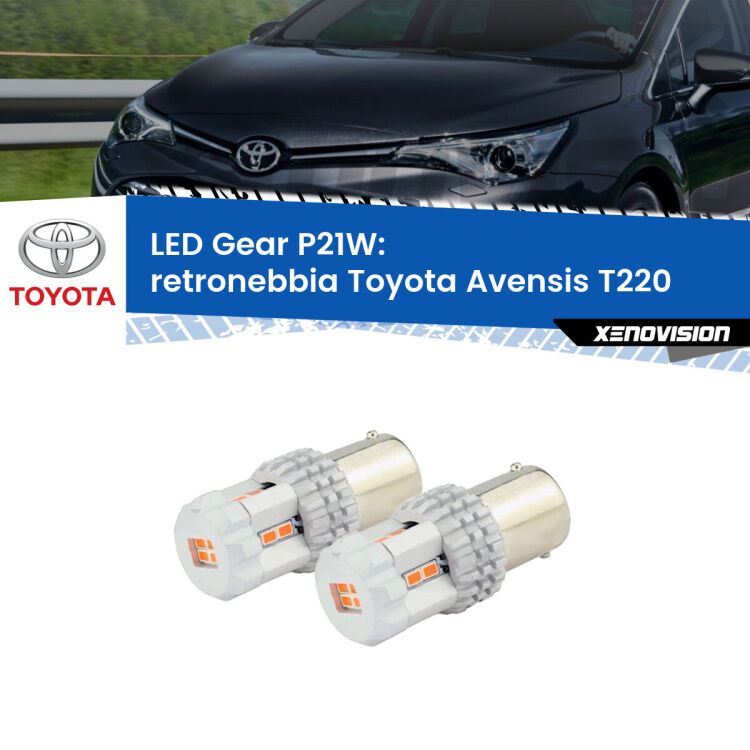 <p>Coppia <strong>LED P21W Rossi per </strong><strong>Retronebbia</strong> <strong>Toyota</strong> <strong>Avensis </strong>(T220) 1997 - 2003: ultracompatti, illuminazione a 360 gradi e Canbus. Qualità Massima.</p>
<div> </div>