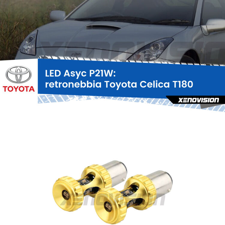 <strong>Retronebbia LED per Toyota Celica</strong> T180 1989 - 1993. Coppia lampade <strong>P21W</strong> super canbus Rosse modello Gear2.