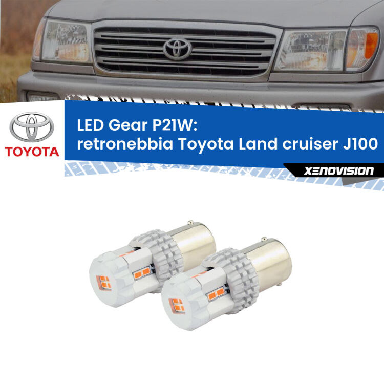 <p>Coppia <strong>LED P21W Rossi per </strong><strong>Retronebbia</strong> <strong>Toyota</strong> <strong>Land cruiser </strong>(J100) 1998 - 2007: ultracompatti, illuminazione a 360 gradi e Canbus. Qualità Massima.</p>
<div> </div>