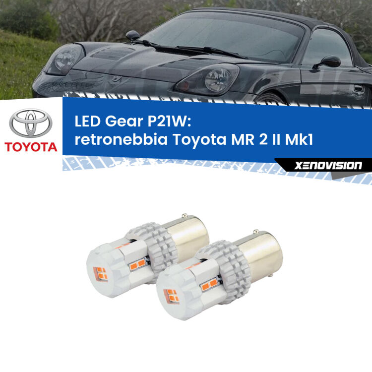 <p>Coppia <strong>LED P21W Rossi per </strong><strong>Retronebbia</strong> <strong>Toyota</strong> <strong>MR 2 II </strong>(Mk1) 1989 - 2000: ultracompatti, illuminazione a 360 gradi e Canbus. Qualità Massima.</p>
<div> </div>