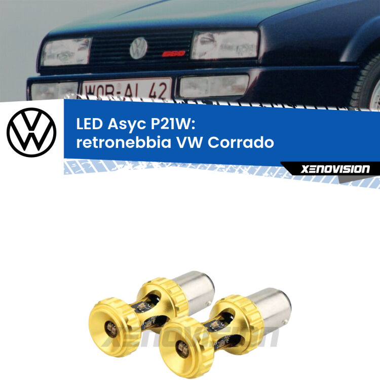 <strong>Retronebbia LED per VW Corrado</strong>  1988 - 1995. Coppia lampade <strong>P21W</strong> super canbus Rosse modello Gear2.