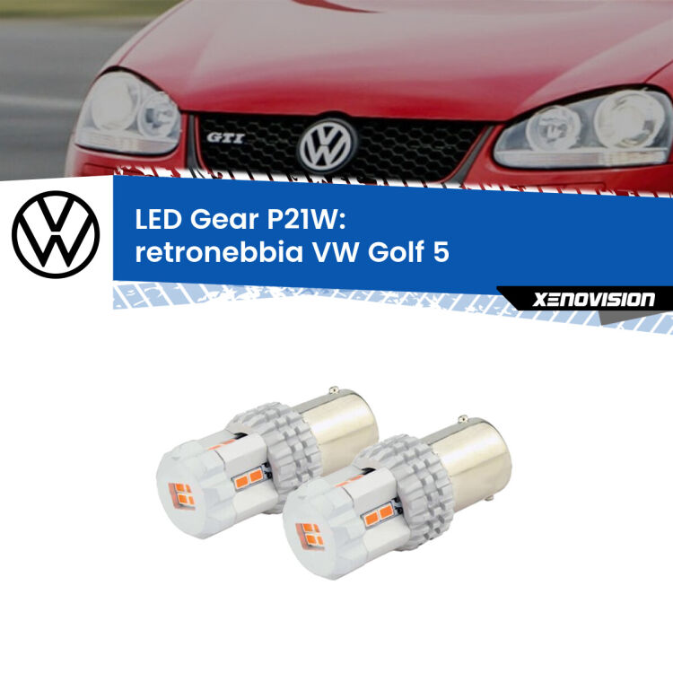 <p>Coppia <strong>LED P21W Rossi per </strong><strong>Retronebbia</strong> <strong>VW</strong> <strong>Golf 5 </strong> 2003 - 2009: ultracompatti, illuminazione a 360 gradi e Canbus. Qualità Massima.</p>
<div> </div>