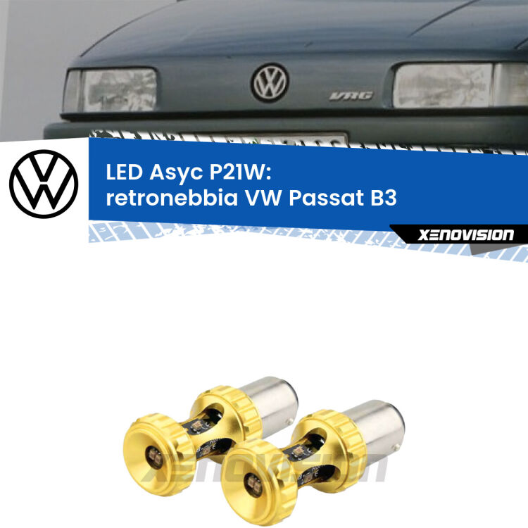 <strong>Retronebbia LED per VW Passat</strong> B3 1988 - 1996. Coppia lampade <strong>P21W</strong> super canbus Rosse modello Gear2.