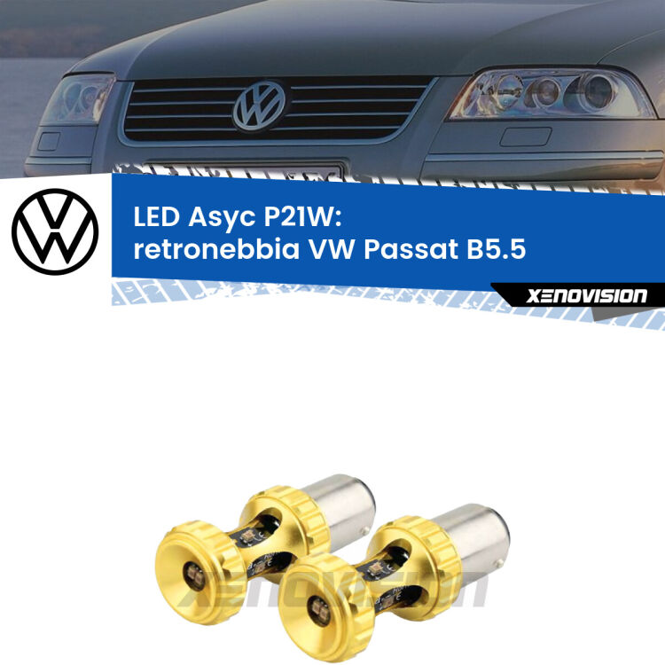 <strong>Retronebbia LED per VW Passat</strong> B5.5 2000 - 2005. Coppia lampade <strong>P21W</strong> super canbus Rosse modello Gear2.