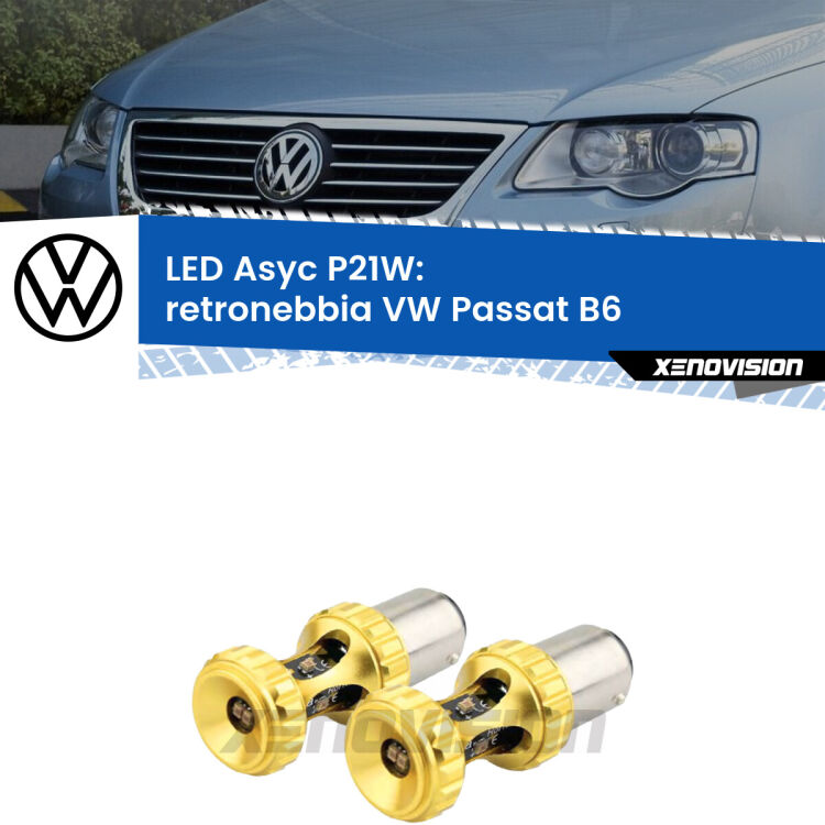 <strong>Retronebbia LED per VW Passat</strong> B6 2005 - 2010. Coppia lampade <strong>P21W</strong> super canbus Rosse modello Gear2.