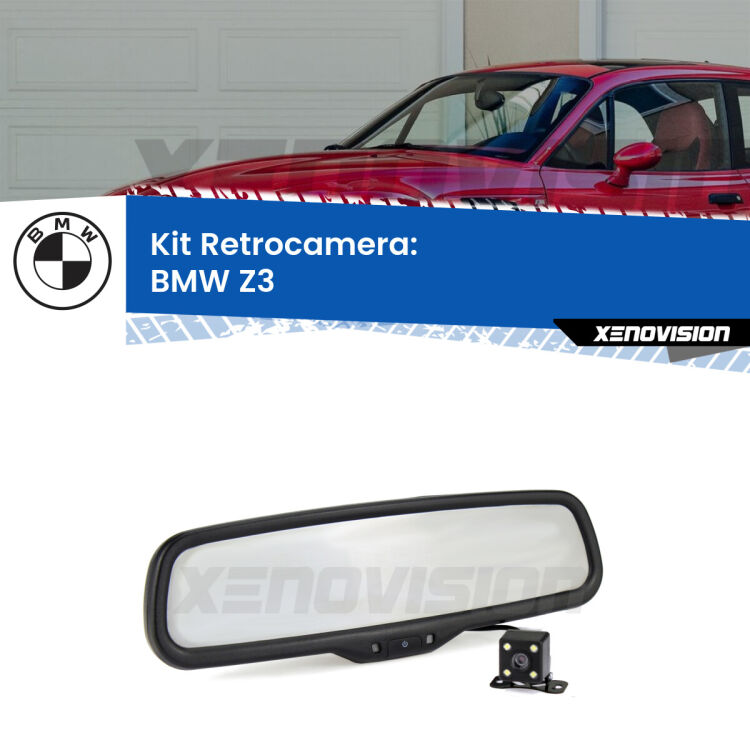 Kit Telecamera Parcheggio e Specchietto retrovisore con display invisibile per BMW Z3 . Spento è identico all’originale. In retromarcia, l’immagine appare in un riquadro prima invisibile